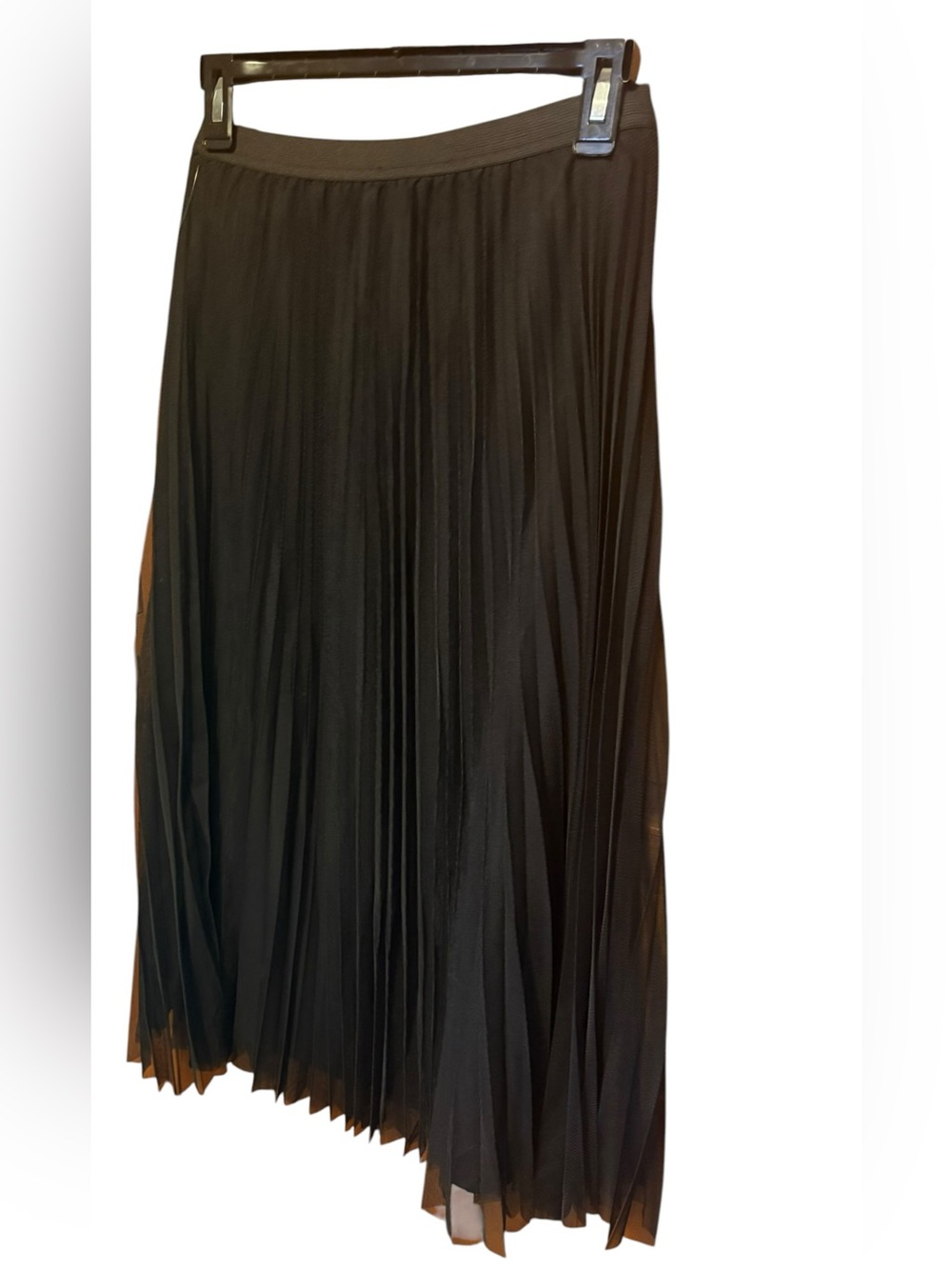 Sanctuary Black Pleated Mesh Tulle Midi Skirt XS NWT Sheer Flowy Party - Picture 6 of 7